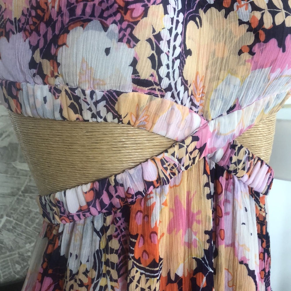 A.L.C Floral Halter Maxi Dress size 2 - Picture 10 of 14